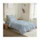 Pack Complet Housse de couette  Imprimé 140 x 200 cm - Drap housse 90 x 190 cm - 100% Coton 57 Fils