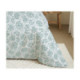 Pack Complet Housse de couette Imprimé 220 x 240 cm - Drap housse 140 x 190 cm - 100% Coton 57 Fils