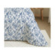 Pack Complet Housse de couette Imprimé 220 x 240 cm - Drap housse 140 x 190 cm - 100% Coton 57 Fils