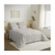 Pack Complet Housse de couette Imprimé 220 x 240 cm - Drap housse 140 x 190 cm - 100% Coton 57 Fils