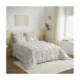 Pack Complet Housse de couette Imprimé 220 x 240 cm - Drap housse 140 x 190 cm - 100% Coton 57 Fils