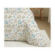 Pack Complet Housse de couette Imprimé 220 x 240 cm - Drap housse 140 x 190 cm - 100% Coton 57 Fils