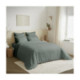 Pack Complet Housse de couette Imprimé 240 x 260 cm - Drap housse 180 x 200 cm King Size - 100% Coton 57 Fils