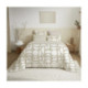 Pack Complet Housse de couette Imprimé 240 x 260 cm - Drap housse 180 x 200 cm King Size - 100% Coton 57 Fils