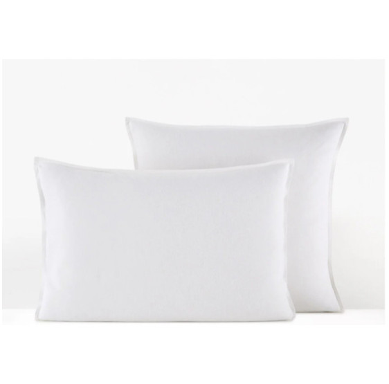 Lot de 2 Protege Taies Flanelle 100% Coton