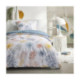 Parure de Couette 140x200 - 2 Pieces 100% Coton 