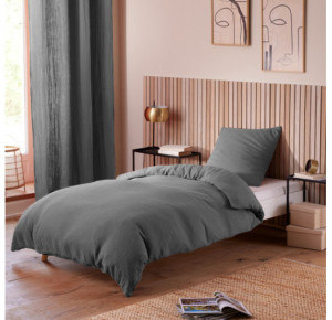 Pack Housse de couette Complet 3 Pièces Gaze de Coton 140x200 cm