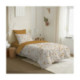 Pack Complet Housse de couette  Imprimé 140 x 200 cm - Drap housse 90 x 190 cm - 100% Coton 57 Fils