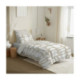 Pack Complet Housse de couette  Imprimé 140 x 200 cm - Drap housse 90 x 190 cm - 100% Coton 57 Fils