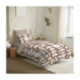 Pack Complet Housse de couette  Imprimé 140 x 200 cm - Drap housse 90 x 190 cm - 100% Coton 57 Fils