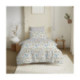 Pack Complet Housse de couette  Imprimé 140 x 200 cm - Drap housse 90 x 190 cm - 100% Coton 57 Fils