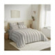 Pack Complet Housse de couette Imprimé 220 x 240 cm - Drap housse 140 x 190 cm - 100% Coton 57 Fils