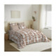 Pack Complet Housse de couette Imprimé 220 x 240 cm - Drap housse 160 x 200 cm - 100% Coton 57 Fils