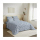 Pack Complet Housse de couette Imprimé 240 x 260 cm - Drap housse 180 x 200 cm King Size - 100% Coton 57 Fils