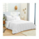 Pack Complet Housse de couette Imprimé 240 x 260 cm - Drap housse 180 x 200 cm King Size - 100% Coton 57 Fils