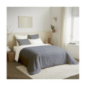 Pack Complet Housse de couette Bicolore 240x260 cm - Drap housse 180x200 cm King Size - 100% Coton 57 Fils