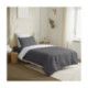 Pack Complet Housse de couette  Bicolore 140x200 cm - Drap housse 90x190 cm - 100% Coton 57 Fils