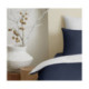 Pack Complet Housse de couette  Bicolore 140x200 cm - Drap housse 90x190 cm - 100% Coton 57 Fils