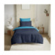 Pack Complet Housse de couette  Bicolore 140x200 cm - Drap housse 90x190 cm - 100% Coton 57 Fils