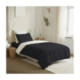 Pack Complet Housse de couette  Bicolore 140x200 cm - Drap housse 90x190 cm - 100% Coton 57 Fils