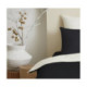 Pack Complet Housse de couette  Bicolore 140x200 cm - Drap housse 90x190 cm - 100% Coton 57 Fils