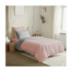 Pack Complet Housse de couette  Bicolore 140x200 cm - Drap housse 90x190 cm - 100% Coton 57 Fils