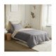 Pack Complet Housse de couette  Bicolore 140x200 cm - Drap housse 90x190 cm - 100% Coton 57 Fils