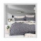 Parure de Couette Imprimé Double Face + 2 Taies d'oreiller 65x65 cm  - 100% Percale Pur Coton