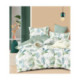 Parure de Couette Imprimé Double Face + 2 Taies d'oreiller 65x65 cm  - 100% Percale Pur Coton