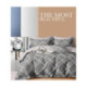 Parure de Couette Imprimé Double Face + 2 Taies d'oreiller 65x65 cm  - 100% Percale Pur Coton