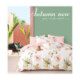 Parure de Couette Imprimé Double Face + 2 Taies d'oreiller 65x65 cm  - 100% Percale Pur Coton